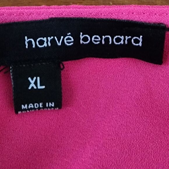 Harve Benard Women’s Round Neck Bell Sleeve Blouse Size XL Pink - Picture 7 of 8